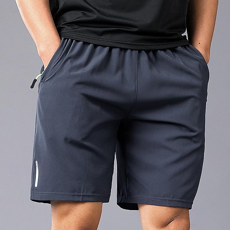 Men's Athletic Shorts Active Shorts Shorts Running Shorts Casual Shorts Pocket Drawstring Elastic Waist Plain Comfort Short Sports Outdoor Daily Going out Fashion Casual Black Blue Micro-elastic 2026 - $10.99 –P4