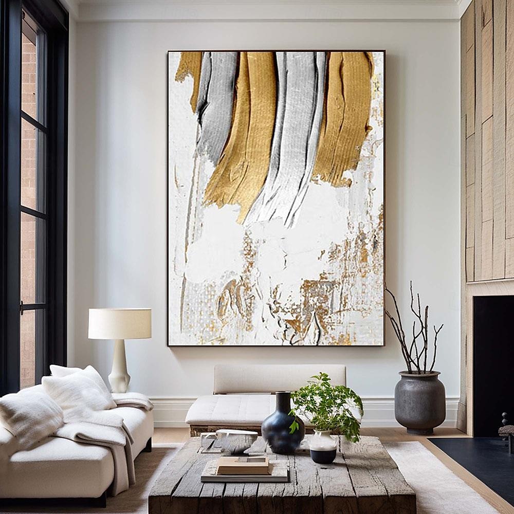 gold 3d ölgemälde handgemachte wand kunst wand kunst gold weiß malerei gold wand kunst malerei handgemachte gold weiß strukturierte ölgemälde wand kunst gold textur kunst gemälde 2025 - $108.99 –P8