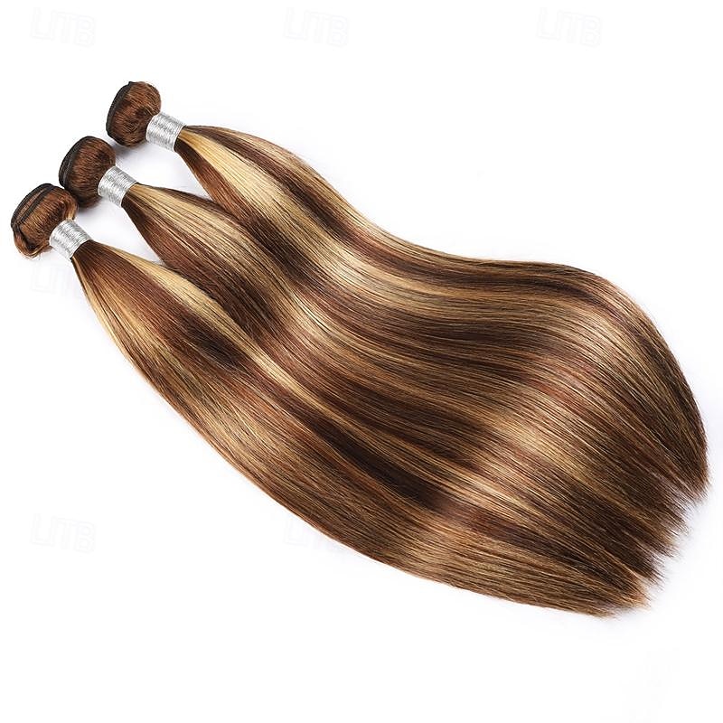 3 mechas de cabelo humano liso com mechas p4/27, 45,7 x 50,8 cm (18 x 20 polegadas). de 2026 por $221.69 –P3