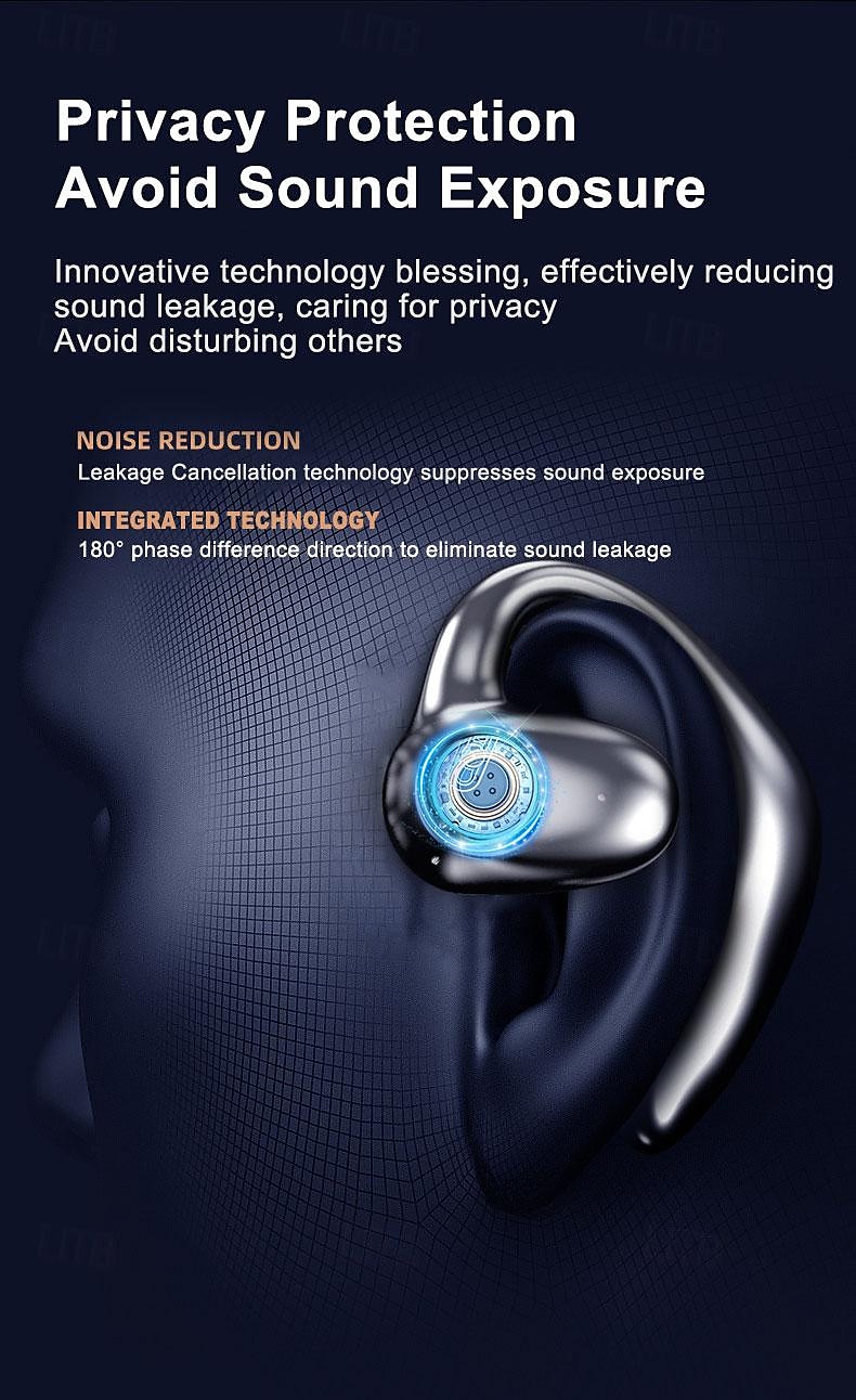 2024 Bone Conduction Headphone Ear Hook Bluetooth 5.2 Sports Stereo HIFI for Apple Samsung Huawei Xiaomi MI Everyday Use Mobile Phone Office Business Travel Entertainment Car Motorcycle 2025 - $20.99 –P7