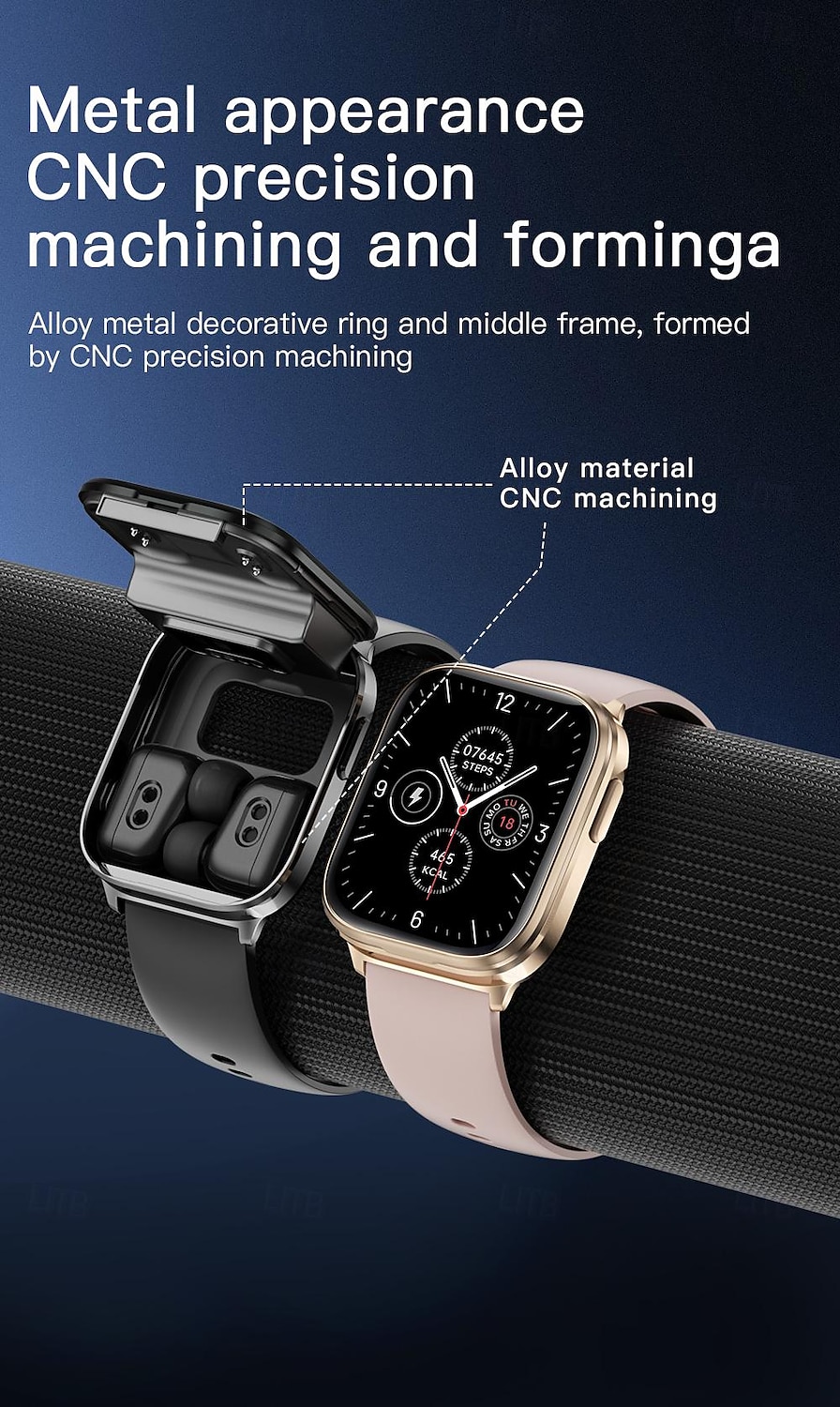 X9 2 in 1 Smart Watch With Earbuds Smartwatch TWS Bluetooth Earphone Heart Rate Monitor Sport Watch Fitness Watch 2025 - $76.99 –P4