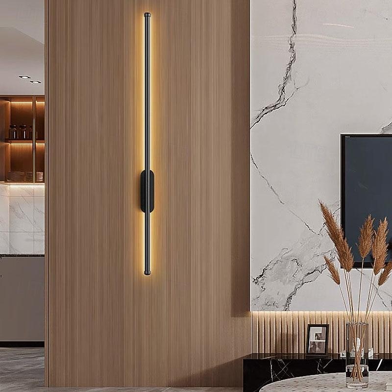 LED Indoor Wall Lights Warm White Modern Minimalist Linear Metal Sconce for Living Room Bedroom 110-240V 80cm Single Head Long Tube 2026 - $91.99 –P8