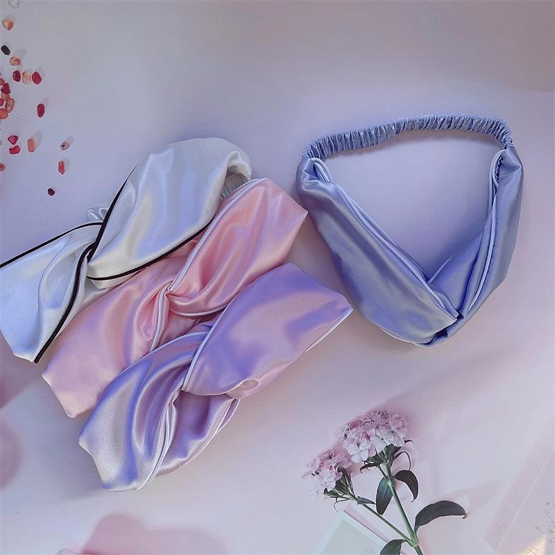 Real Mulberry Silk Headband for Women Elastic Silky Head Band for Thick, Curly Hair Non Slip, No Crease Fashion Headband  Silk Headband for Sleeping, Hair Band for Washing Face 2026 - $6.99 –P3