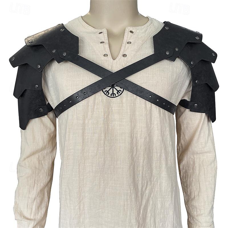Retro Antiguo Medieval Renacimiento Armas y Armaduras Camisa de señora Armadura de Hombro Vikingo forastero Hombre Vikingo Carnaval Mascarada Rendimiento Fiesta / Noche Escenario Adulto Armadura de 2025 - GBP £31.61 –P6