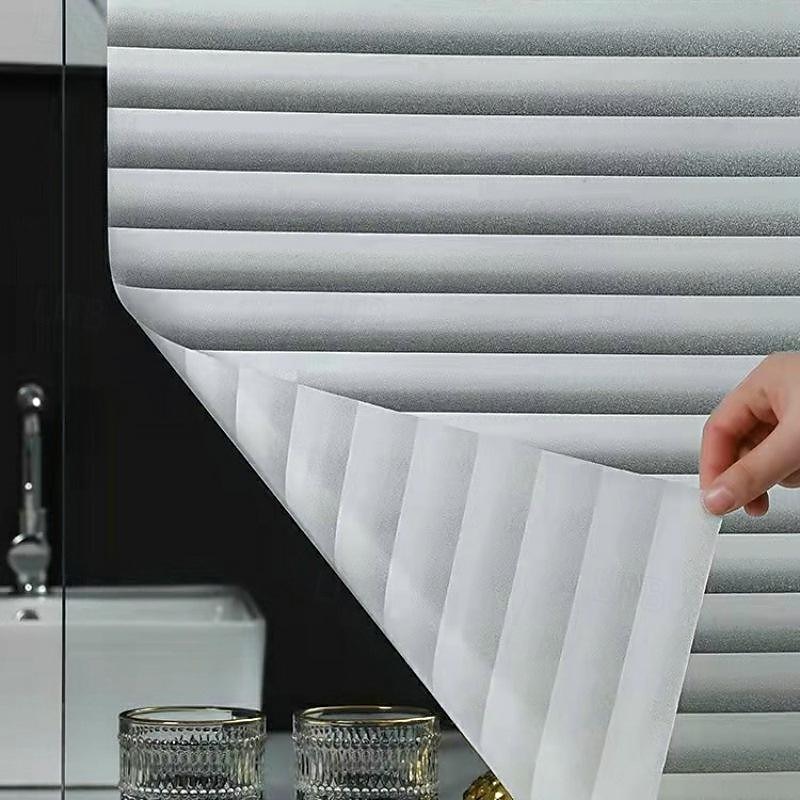 Blind Privacy Window Film Non Adhesive White Strips Window Sticker Faux Shutter Blinds Looking Static Cling Glass Covering for Home Office Security Protection UV Blocking 2025 - $12.49 –P2