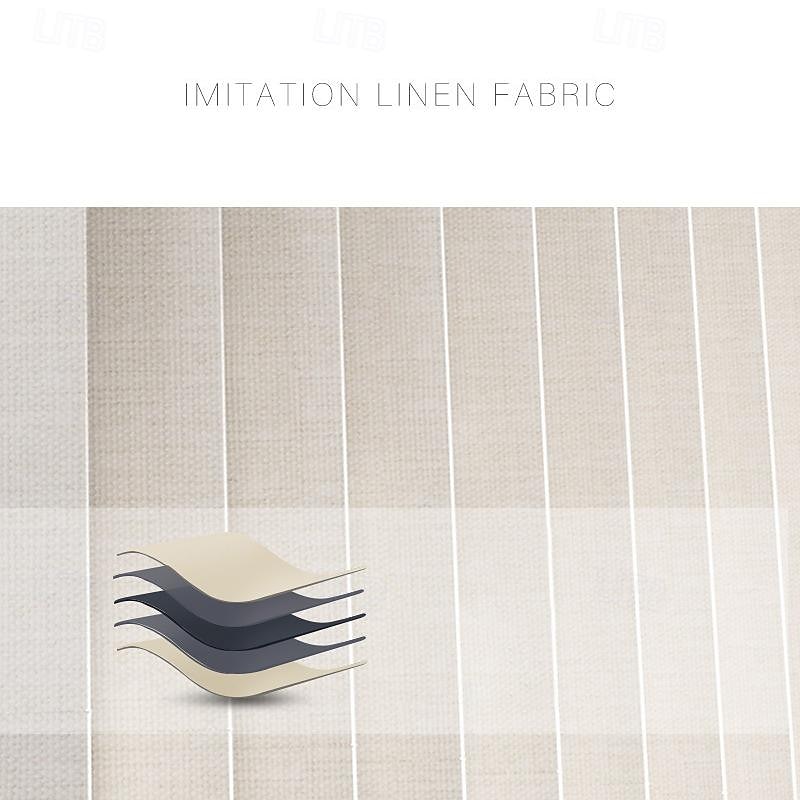 verticale zonwering waterdichte lamellenstof thermisch geïsoleerd energiebesparende uv-bescherming decoratie verticale jaloezieën 2025 - $45.99 –P1