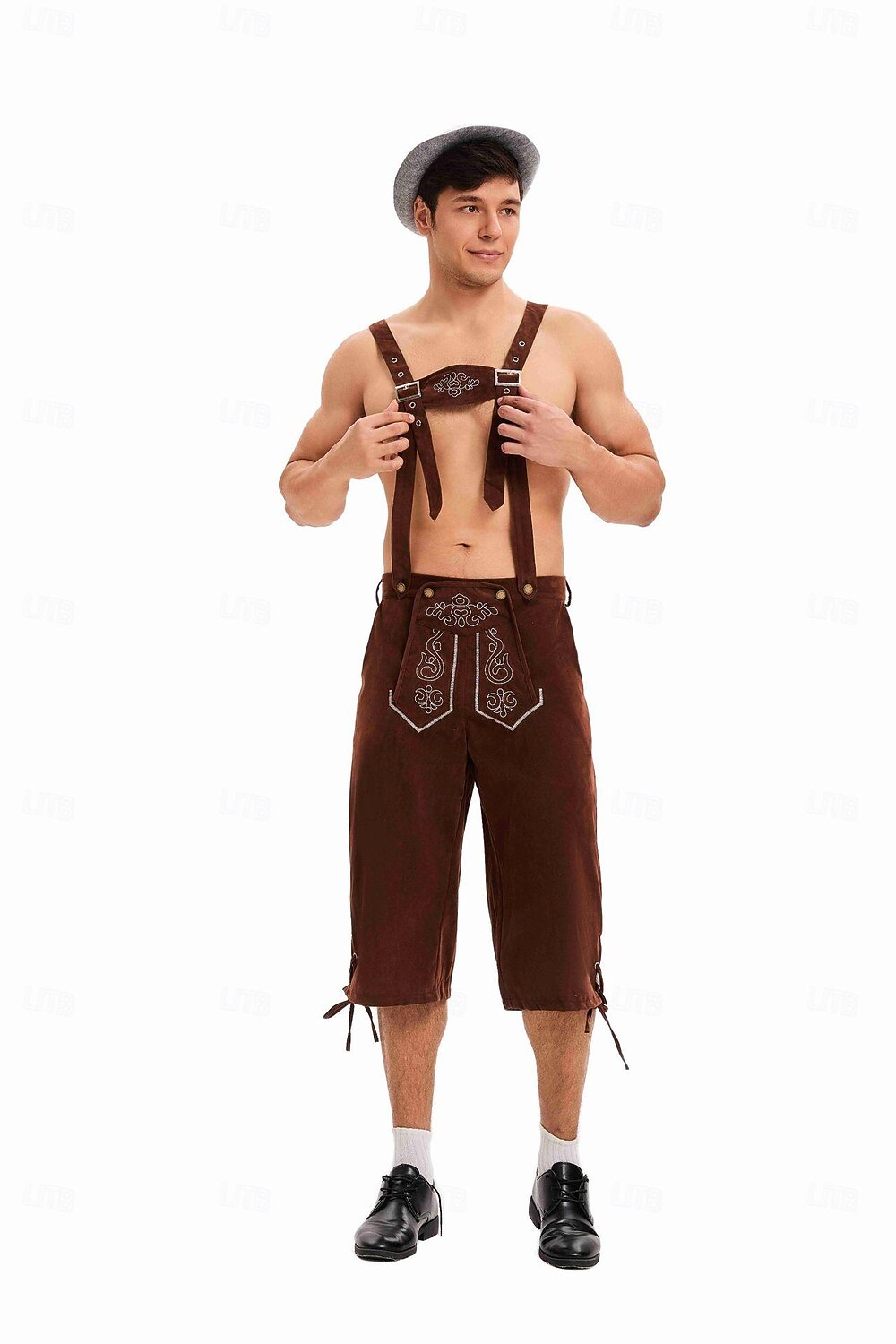 Oktoberfest לדרהוזן בוואריה German מינכן כרי דשא בגדי ריקוד גברים בד בסגנון מסורתי 2026 - $41.99 –P3