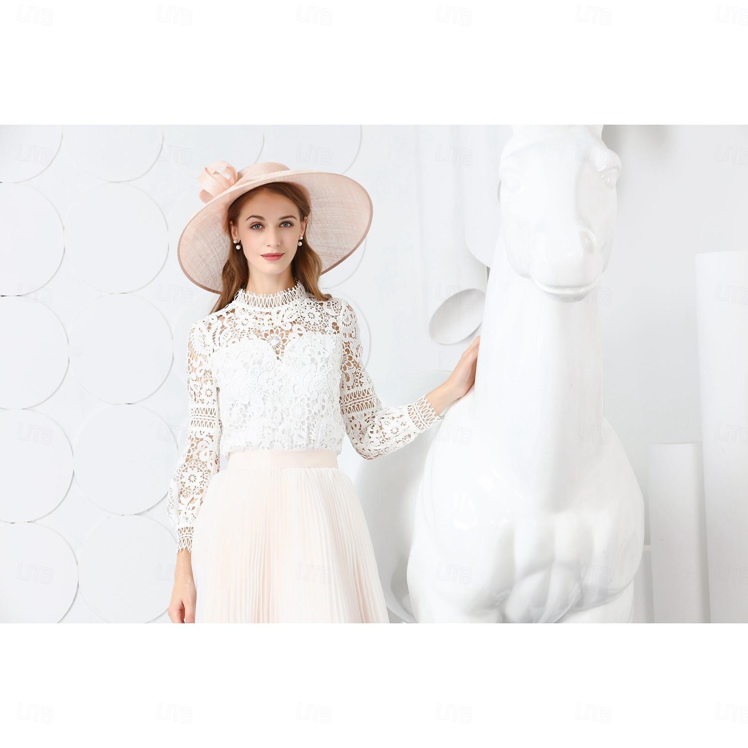 Élégant Rétro Vintage Derby accessoire Chapeau Chapeau d'église Dame Noble Déguisement Femmes Saint-Valentin Derby Fête de mariage Foulard Adulte Chapeau Printemps & Été de 2026 ? $149.99 –P11