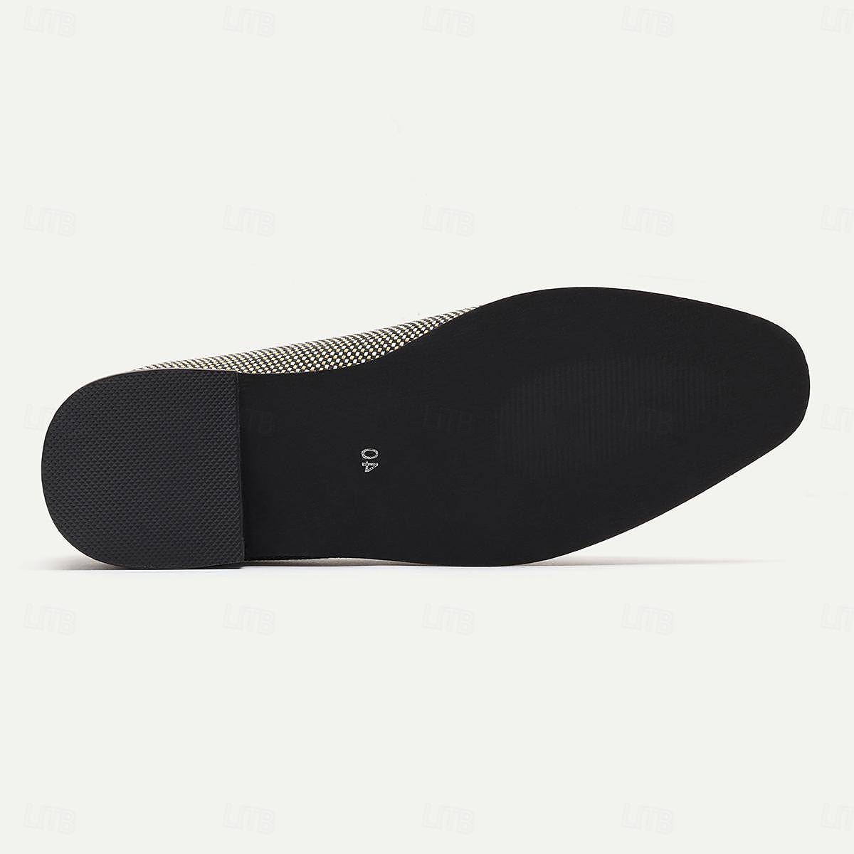 Homme Mocassins et Slip On Mocassins de confort Nylon Microfibre Confortable Antidérapantes Mocassins Noir / Jaune de 2025 ? $54.99 –P4