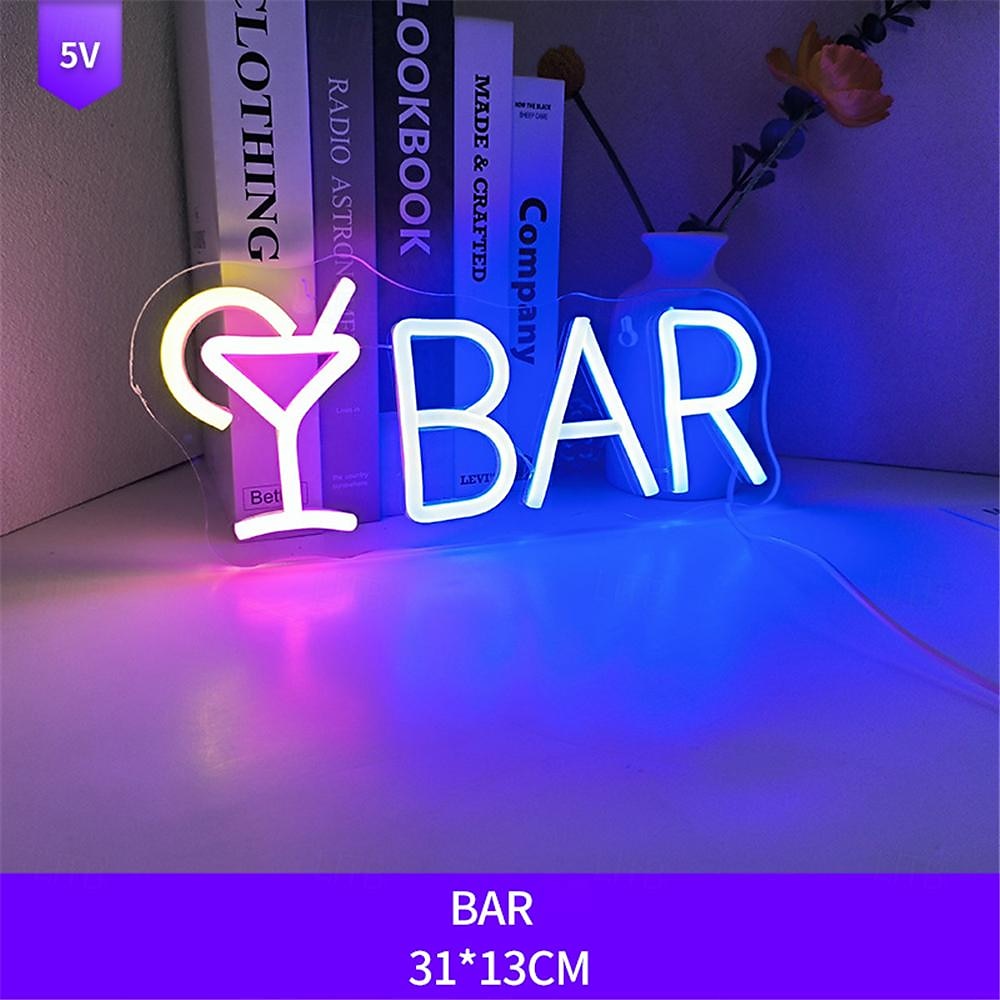 Oktoberfest Cocktail USB Neon LED Sign Light, Luminous Styling Neon Light Beer Bar Club Acrylic Neon Light for Hotel Bar Cafe Birthday Party Teen Room Wall Decoration Light Sign 1PC 2025 - $97.99 –P11