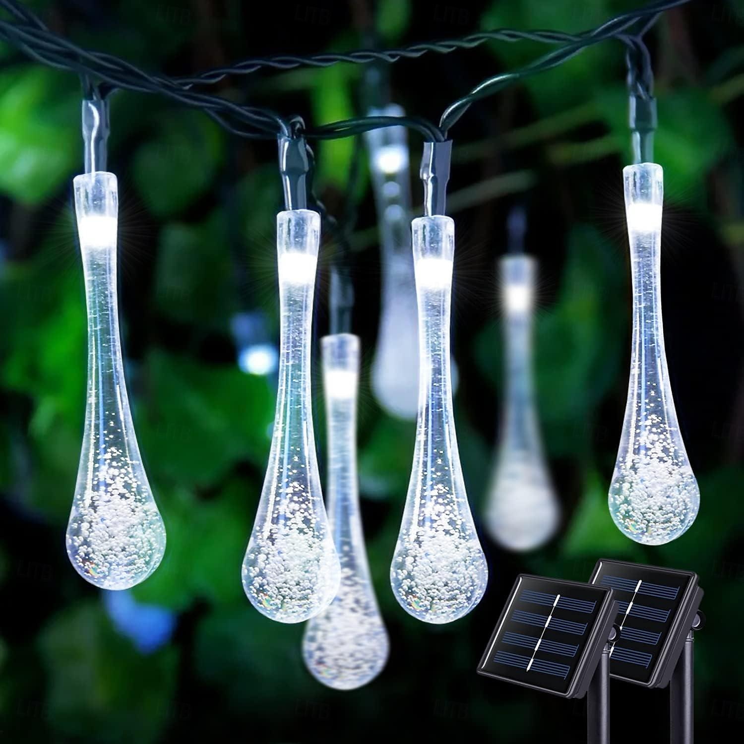 10 m Fényfüzérek 100 LED Meleg fehér Fehér Több színű Kreatív fényfüzér Nap- Szabadtéri Vízálló Solarno napajanje 2025 - $27.99 –P7