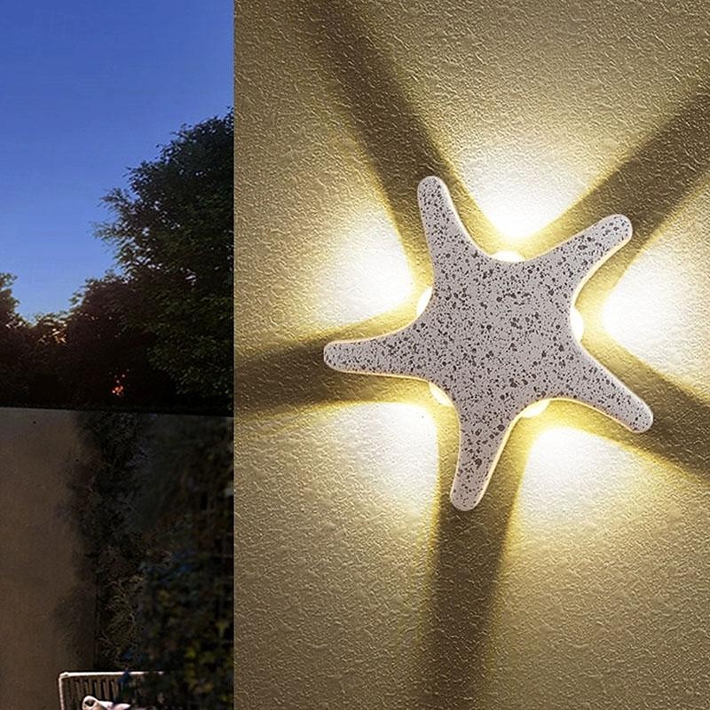 led buitenwandlampen warm wit metaal amerikaans land eenvoudig kinderkamer plafondlamp 10w modern creativiteit zeester vorm meisje kleuterschool speelgoed kamer studie 110-240v 2025 - $58.99 –P3