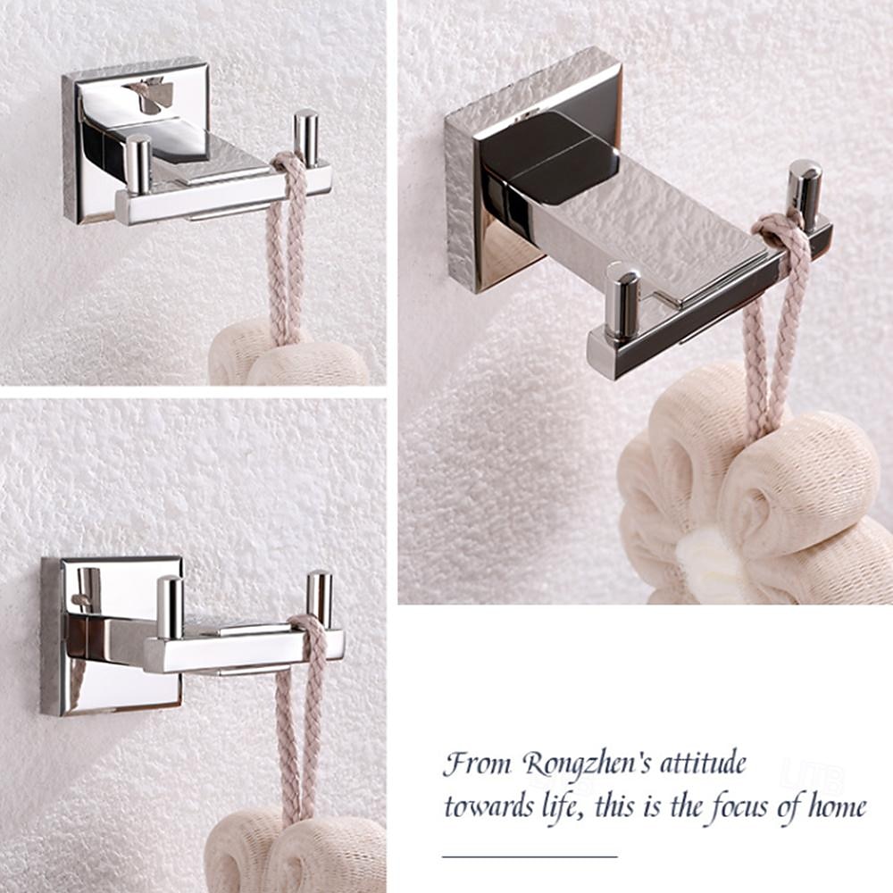 Heavy Duty Double Robe Hook Wall Mount Stainless Steel Hand Towel Hooks for Bathrooms, Mirror Polish 2025 - $27.99 –P3