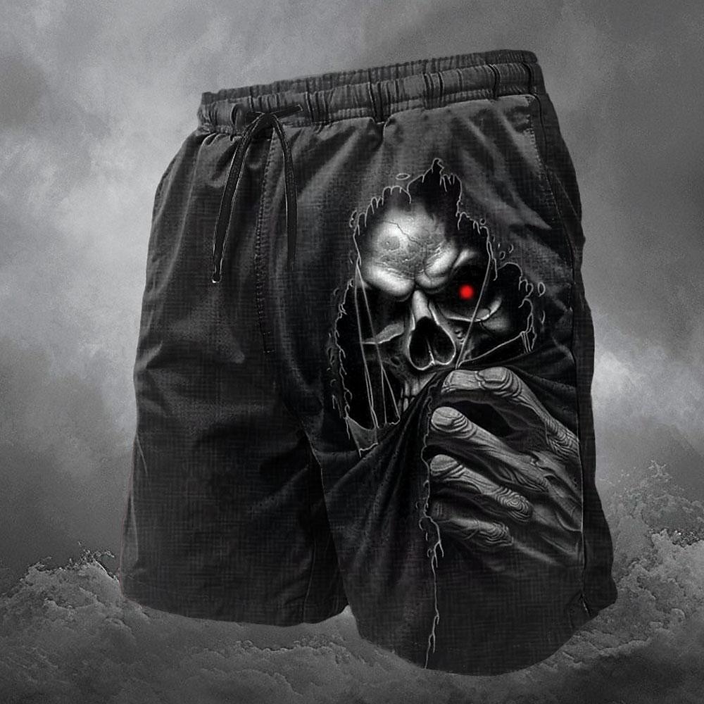 Bărbați Cranii Chiloți Înot Pantaloni Scurti Pantaloni Scurți Talie medie Epocă Designer Punk și gotic Casual Concediu Club Designer Îmbrăcăminte 2025 - $22.99 –P1