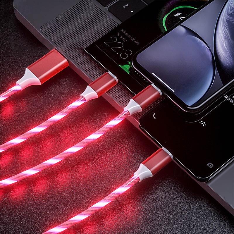 USB 3.0 Cable USB A to Type C / Micro / IP 2.1 A Charging Cable 3 in 1 For Xiaomi Huawei Nokia Phone Accessory 2025 - $13.99 –P9