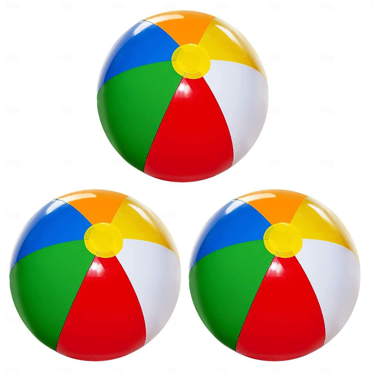 3 Pack 12" Inflatable Beach Balls for Kids - Toys & Toddlers, Pool Games, Toy Classic Rainbow Color 2025 - $14.49 –P1