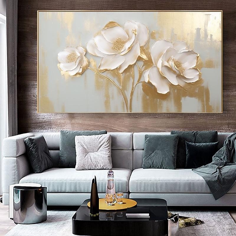 pictură în ulei forală pictură manuală abstractă artă cu flori 3d pictură în ulei pe pânză pictură în ulei peisaj natural realizat manual decorarea casei pictură în ulei cu flori de trandafir artă 2026 - $69.99 –P17