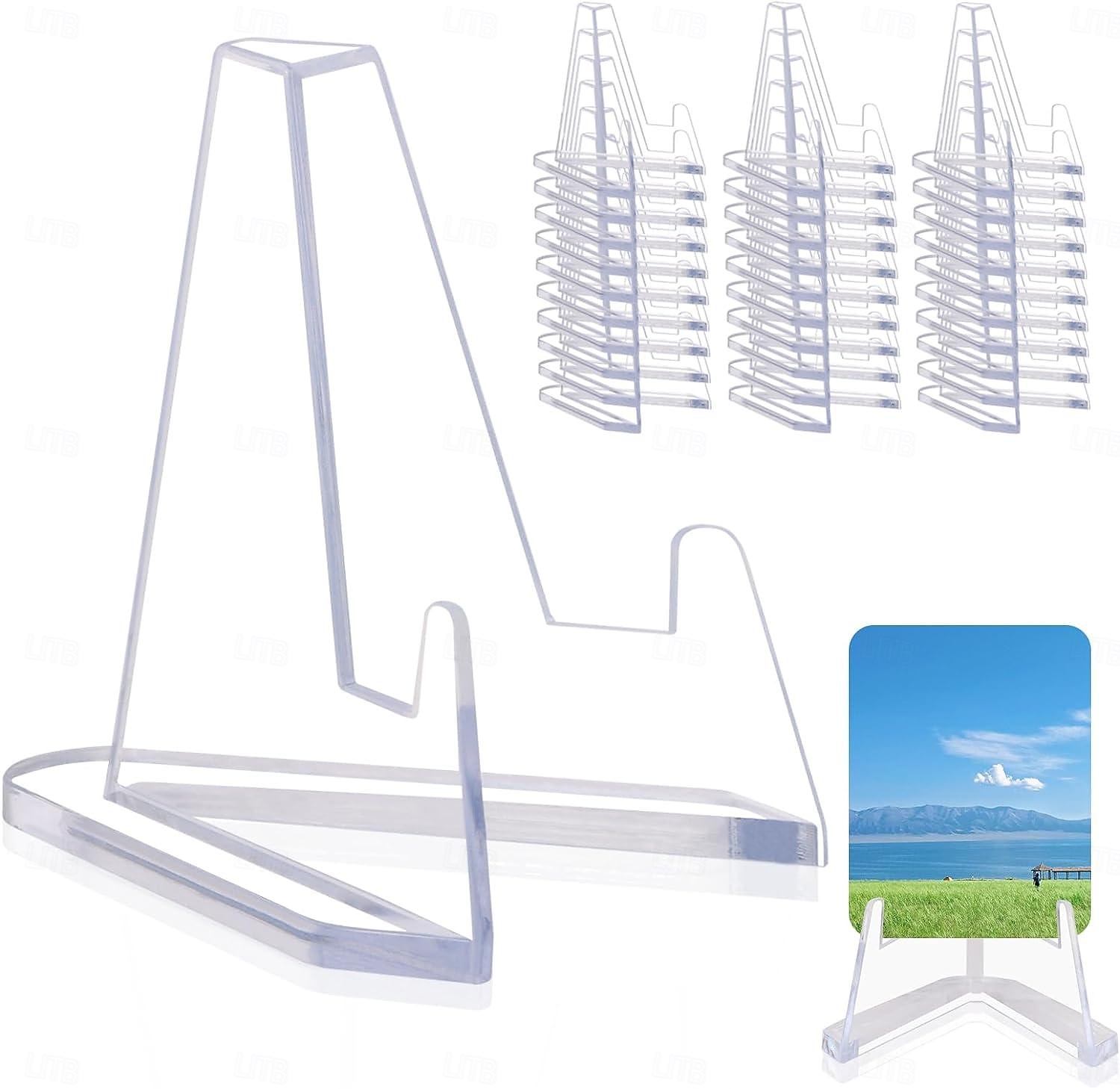 30 Packs Card Display Stand Sturdy and Stable Premium Acrylic Sports Card Holder Versatile Use Clear Mini Easel Stand for Challenge Coins PSA Graded Baseball Trading Cards(2.2 Inch) 2025 - $10.99 –P2