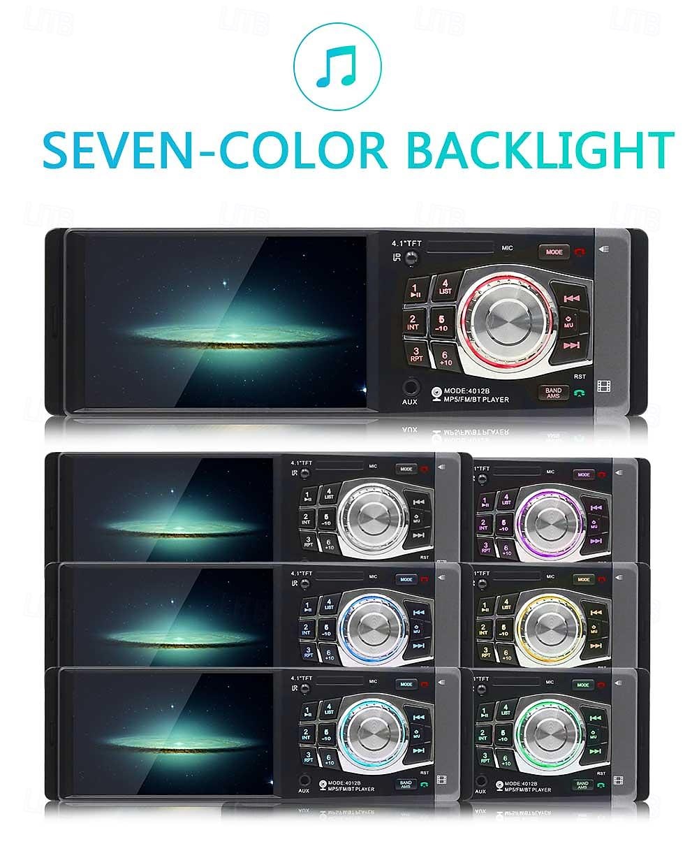 4012B single one din 4 inch car radio mp5 player with FM/SD /USB/ AUX/BT car stereo video 2025 - $96.99 –P5