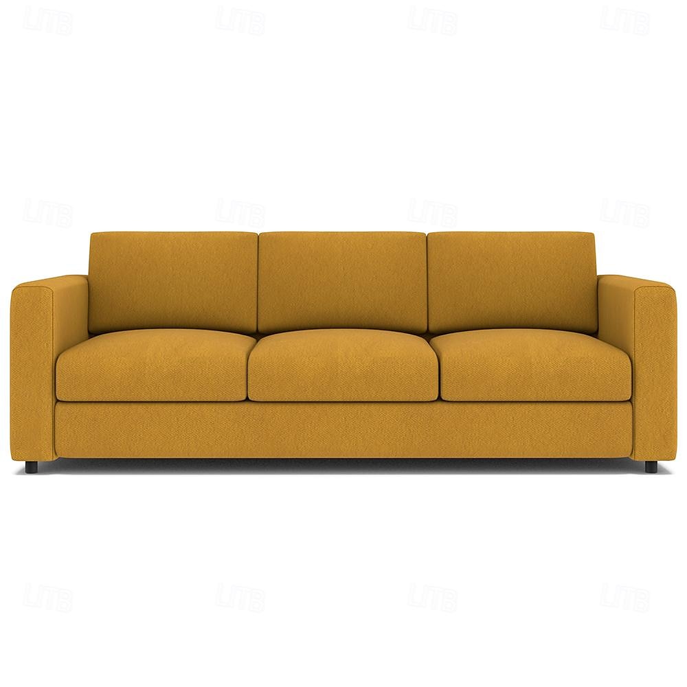 3-Seat Sofa Cover 100% Cotton Solid Color Quilted Slipcovers VIMcover LITB PRIME cover 2025 - $397.29 –P8