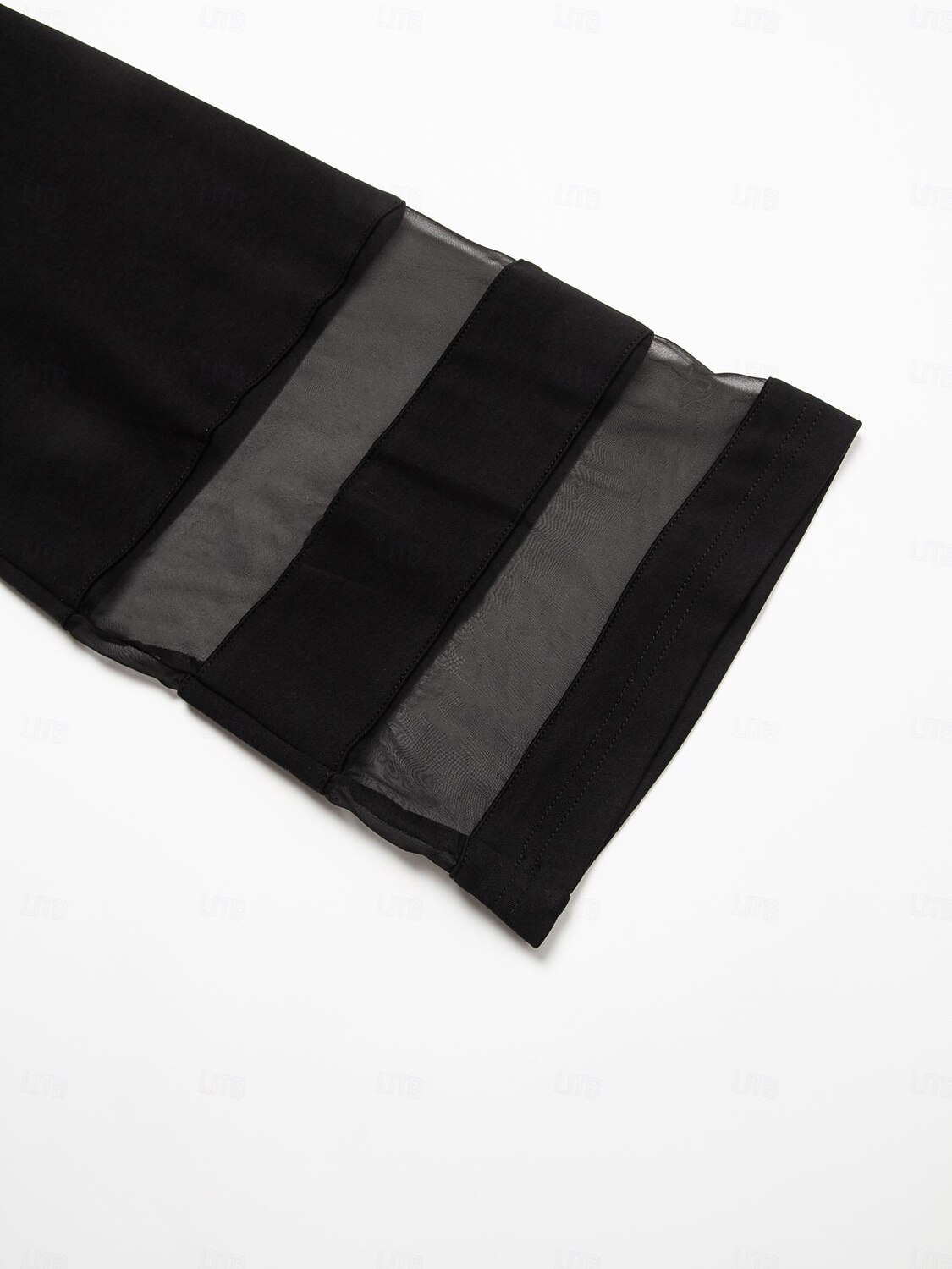 Dam Vardaglig stil Chiffong Huvudstad Enfärgad / vanlig färg Dagliga kläder Datum Utekväll Illusion ärm Svart Vit Marinblå Crewneck Ren färg Ledig Långärmad Elegant Ledigt vardag Rund hals Vår 2025 - $114.99 –P5