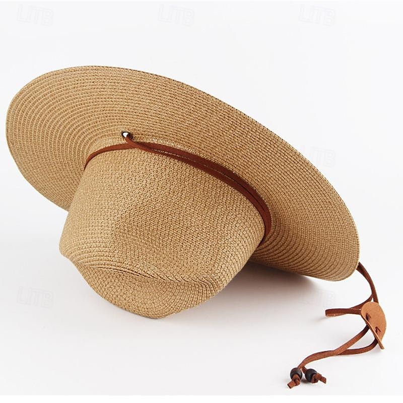 Damen Hut Strohhut Sonnenhut Tragbar Sonnenschutz Atmungsaktiv Strasse Täglich Wochenende Reine Farbe Einfarbig 2025 - $9.49 –P6