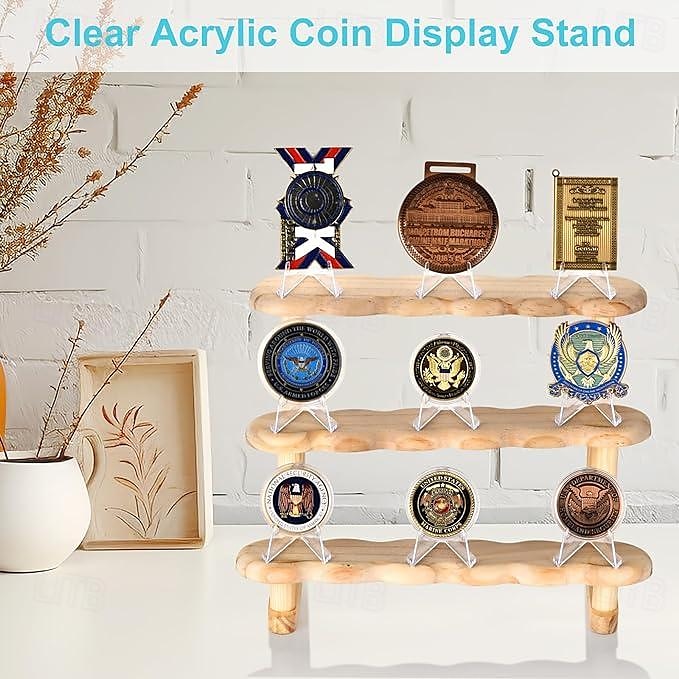 30 Packs Card Display Stand Sturdy and Stable Premium Acrylic Sports Card Holder Versatile Use Clear Mini Easel Stand for Challenge Coins PSA Graded Baseball Trading Cards(2.2 Inch) 2025 - $10.99 –P6