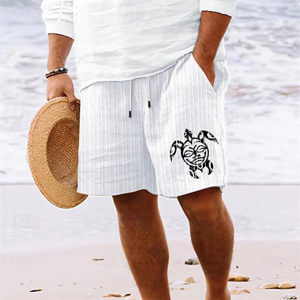 Per uomo Pantaloncini Pantaloncini estivi Pantaloncini da spiaggia Tasche A cordoncino Vita elastica Tartaruga Comfort Breve Sportivo Giornaliero Per uscire Di tendenza Informale Nero Bianco Media del 2026 a $16.49 –P3