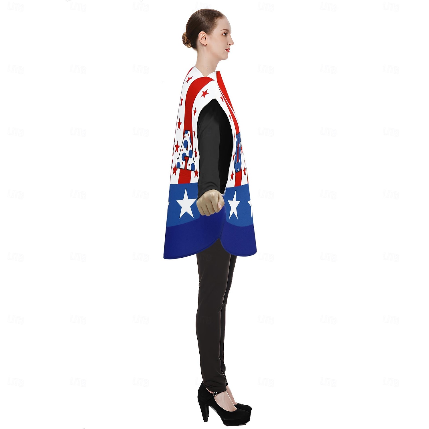 Bandera de USA Disfraz de carnaval Disfraz del 4 de julio Adulto Hombre Mujer Gracioso Rendimiento Fiesta Carnaval Día de la Independencia 4 de julio Disfraz de carnaval fácil 2025 - €20.99 –P1