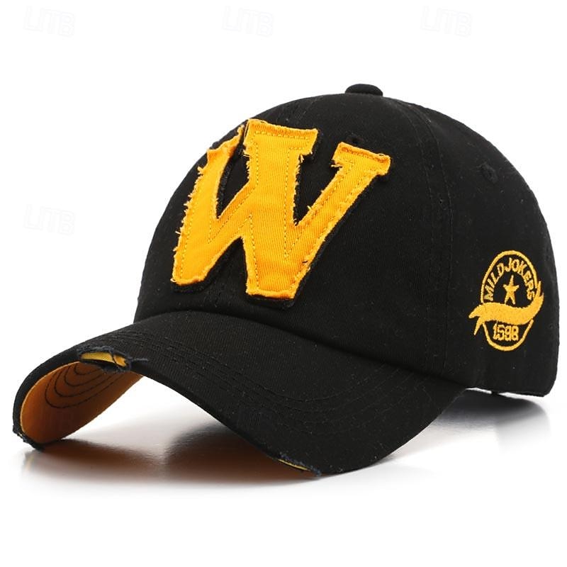 Bărbați Șapcă de baseball Palarie de soare Căciulă de camioner Negru Kaki 100% bumbac Brodat Modă Casual Stradă Zilnic Peteci Scrisă Ajustabile Cremă Cu Protecție Solară Respirabil 2025 - $7.99 –P6