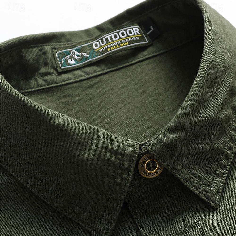 Homme Drapeau Drapeau Américain Imprimé Lettre Chemise de travail Chemise Western Chemise Cargo Manche Courte Style Western Tactique Mode Décontractée Sortir Été Col Rabattu Boutons Imprimé Noir Vert de 2025 ? $25.99 –P6