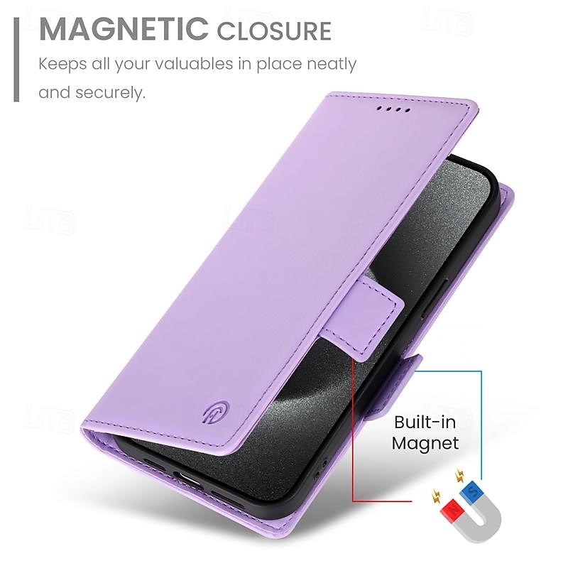 Phone Case For Samsung Galaxy A55 A35 A25 A15 5G A54 A34 A14 A73 A53 A33 A23 A13 A72 A52 A32 A22 A12 S25 Ultra Back Cover with Stand Holder Magnetic Card Slot Retro TPU PU Leather 2025 - $18.99 –P14