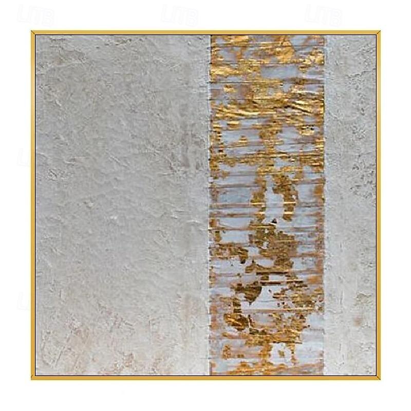 abstraktes goldenes Ölgemälde auf Leinwand, handgefertigt, modernes Ölgemälde, handgemalt, großes abstraktes Ölgemälde, Wandkunst, Gemälde für die Heimdekoration 2025 - $125.99 –P9