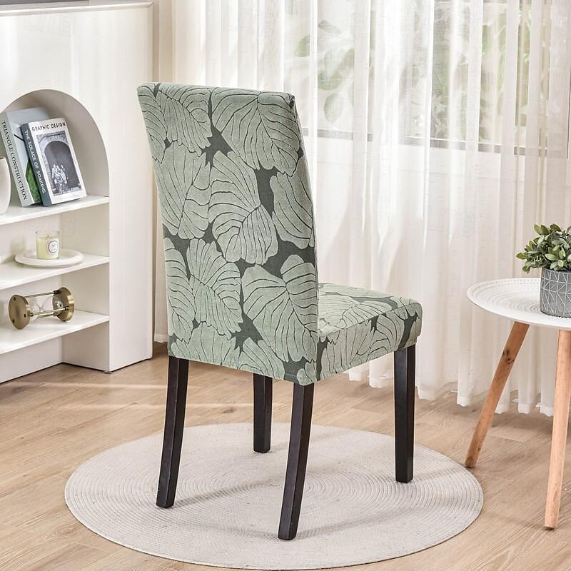 Capa elástica para cadeira de jantar, banco de bar, banco de balcão, capa de cadeira de bar para sala de jantar, banco de bar de café, capa de assento de cadeira de móveis removível, tecido jacquard de 2025 por $9.49 –P16