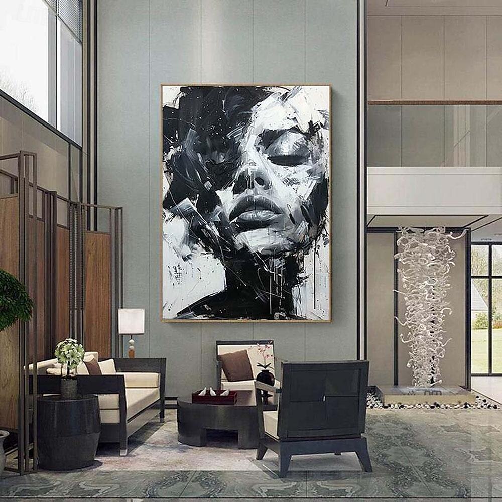 abstrakte Dame Malerei handgemalte Frau Gesicht Ölgemälde Kunstwerk Frau Leinwand Dekor handgemalte Wandkunst Frau Meer Sturm Leinwand Ölgemälde Kunst gesichtslose Porträt Malerei nackt Ölgemälde 2025 - $125.99 –P7