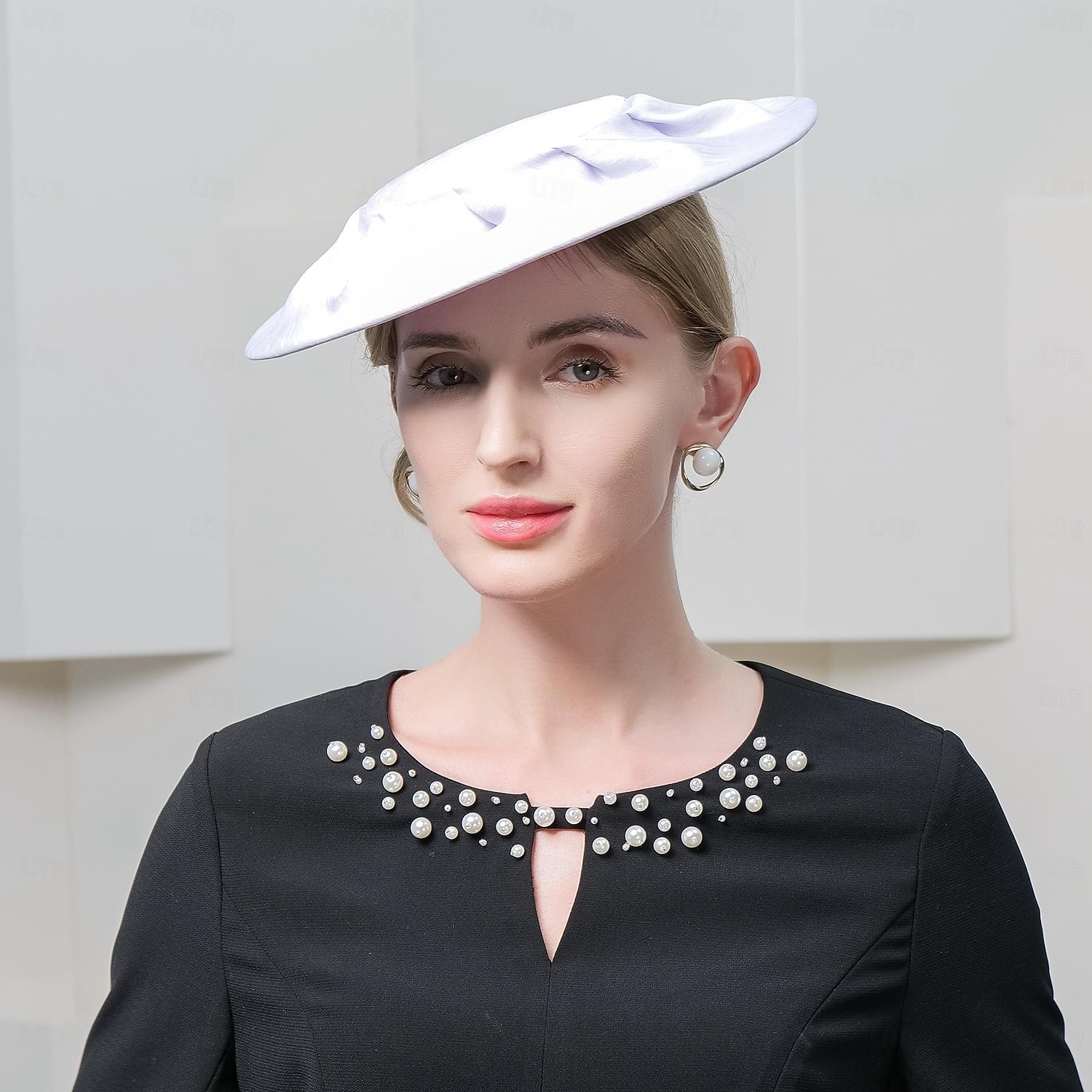 Fejfedők 100% Vászon Csészealj kalap Zsúr Lóverseny Elegáns Brit Val vel Sapka Sisak Fejfedők 2025 - $30.99 –P5