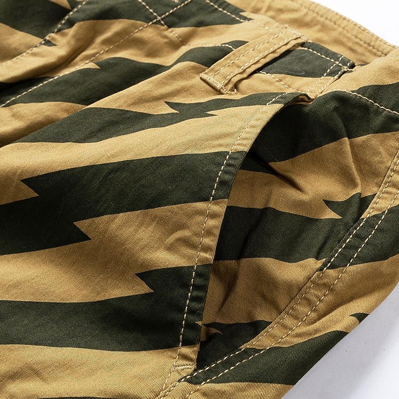 Herre Taktiske shorts Cargoshorts Shorts Knapper Multi lomme Stripe Anvendelig Knelengde utendørs Daglig Camping & Vandring Mote Klassisk Svart Militærgrønn 2025 - $35.99 –P8