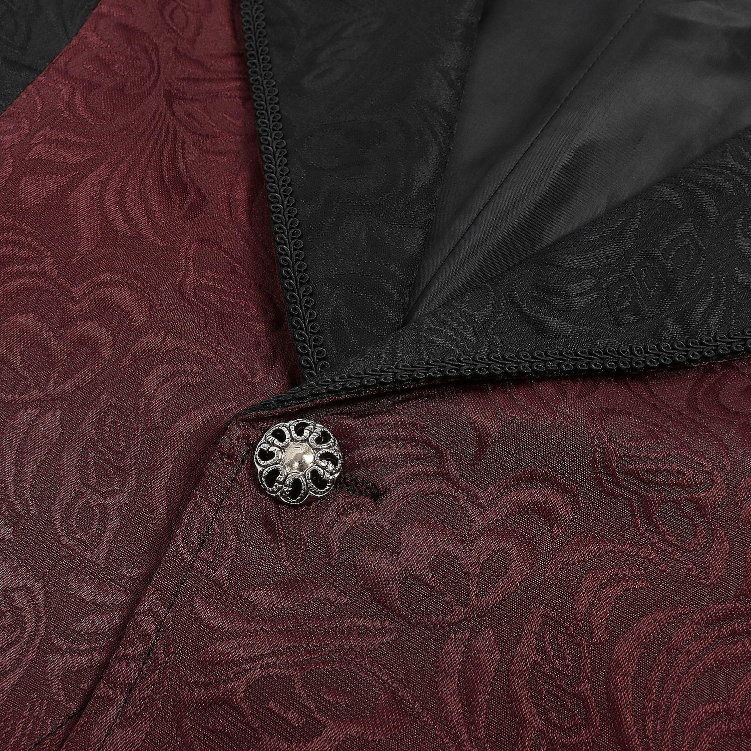 Retro Vintage Medieval Renaissance Vest Tailcoat Ren Faire Prince Knight Ritter Nobleman Jacquard Men's Steampunk Halloween Carnival Masquerade Party / Evening Adults Vest 2025 - $41.99 –P6
