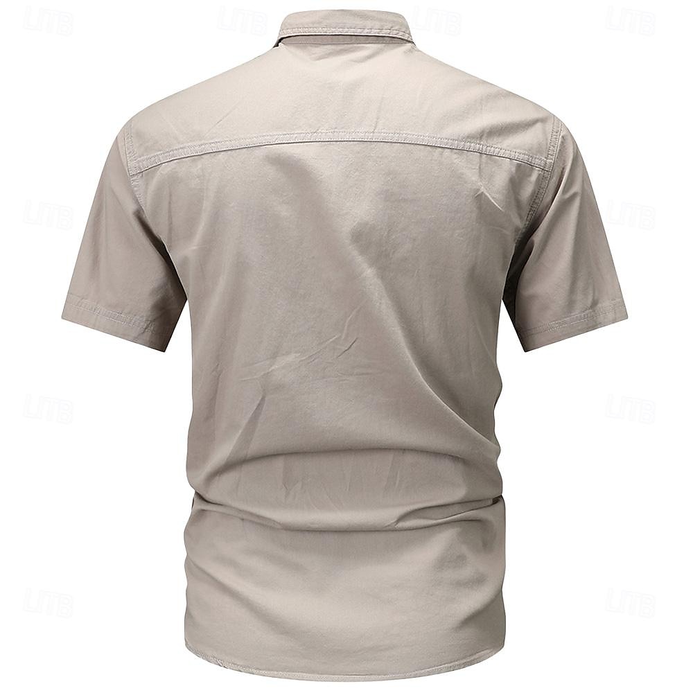 Homme Drapeau Drapeau Américain Imprimé Lettre Chemise de travail Chemise Western Chemise Cargo Manche Courte Style Western Tactique Mode Décontractée Sortir Été Col Rabattu Boutons Imprimé Noir Vert de 2025 ? $25.99 –P13