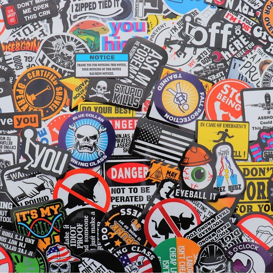 150 Pcs Hard Hat Stickers (Dairy) for Tool Box Helmet Funny Stickers for Adults Joke Meme Vinyl and Waterproof Stickers for Mechanics Electricians Union Oil Field Army 2025 - $13.99 –P2