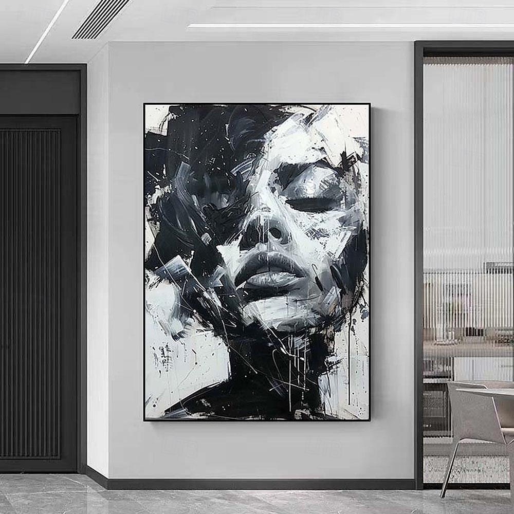 abstrakte Dame Malerei handgemalte Frau Gesicht Ölgemälde Kunstwerk Frau Leinwand Dekor handgemalte Wandkunst Frau Meer Sturm Leinwand Ölgemälde Kunst gesichtslose Porträt Malerei nackt Ölgemälde 2025 - $125.99 –P9