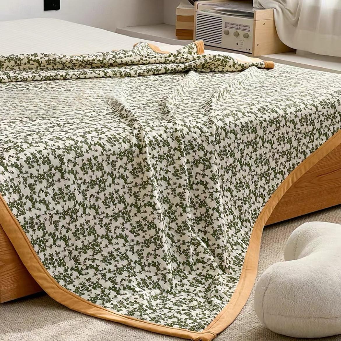 Filtar & Plädar, Blommig / Blomma 50 % regenererad cellulosafiber + 50 % bomull Supermjuk filtar 2025 - $57.99 –P1