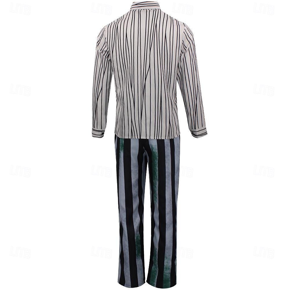Beetlejuice 2 Horrorfilm Käfersaft Anzüge & Blazer Erwachsene Herren Cosplay-Kostüm Party / Abend Karneval Einfaches Karnevalskostüm 2025 - $88.99 –P7