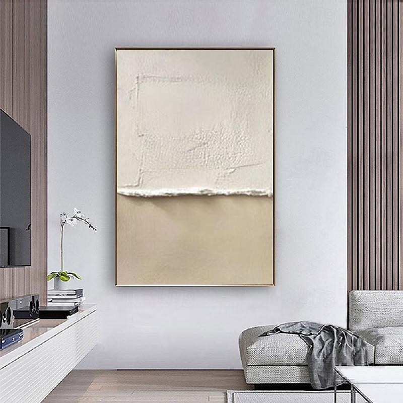 oil painting handmade Mid Century Abstract White oil painting  Neutral Decor White Plaster painting Wall Art  New*Minimal Scandinavian Medieval  3D Textured Painting Artwork 2025 - $116.99 –P7