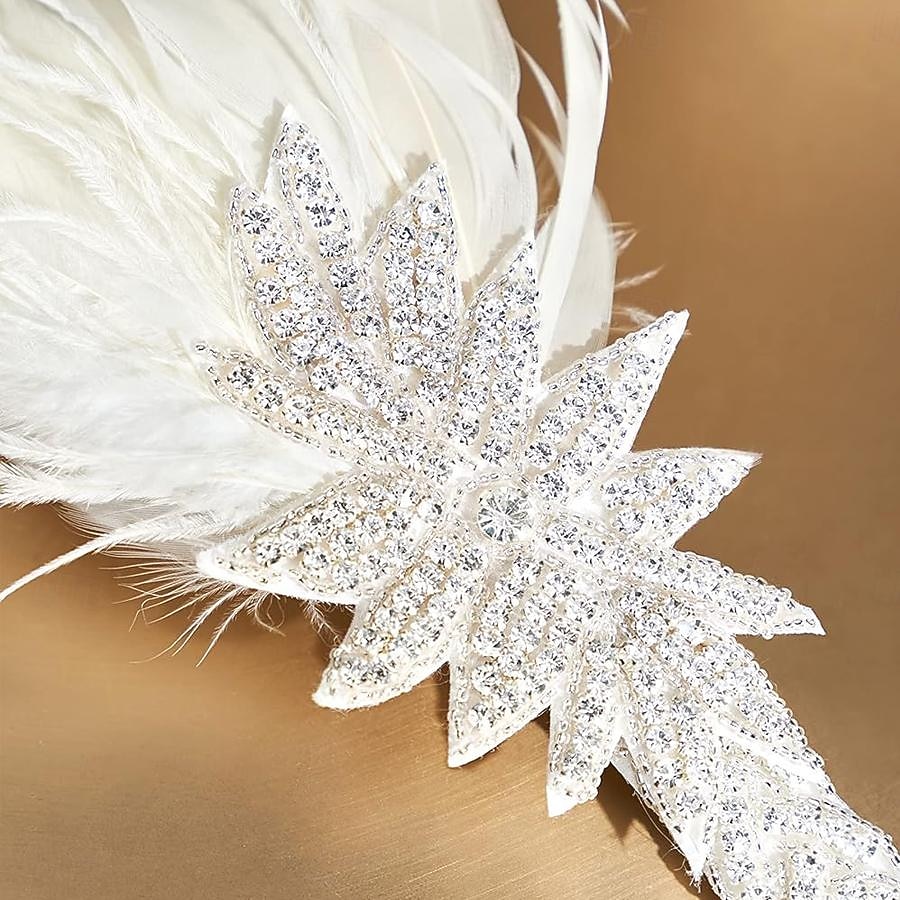 1920-as évek A nagy Gatsby Flapper fejpánt A nagy Gatsby Esküvői Vendég Gallér nélküli Jelmez Női Mindszentek napja Farsang Álarcos mulatság Parti Álarcos mulatság Esküvői fogadás Felnőttek Hajszalag 2025 - $17.99 –P8
