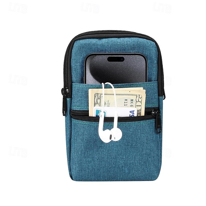 Capa de telefone jeans universal de 7,2 polegadas bolsa de cintura com zíper bolsa de cintura pendurada diagonal bolsa cruzada de 2026 por $18.99 –P4
