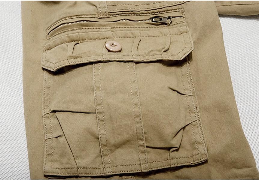 Voor heren Cargoshorts Wandelshorts Zak met rits Flap zak Effen Comfort Ademend Buiten Dagelijks Uitgaan Modieus Casual Zwart Leger Groen 2025 - $36.99 –P4
