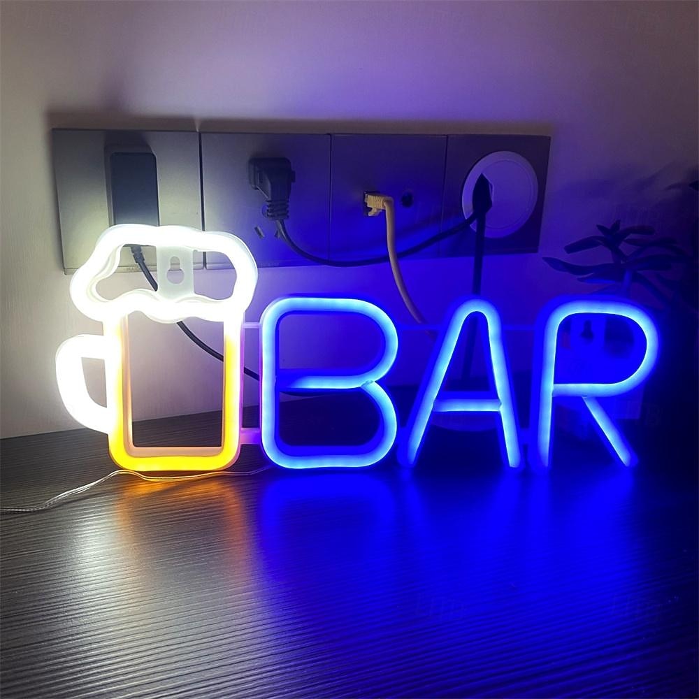 Светодиодная неоновая лента для бара Октоберфест, теплая белая бело-фиолетовая вывеска осветит ваше лето с помощью этой предварительно освещенной светодиодной вывески для бара, идеально подходящей для наружного и настенного декора. 2026 - $33.99 –P11