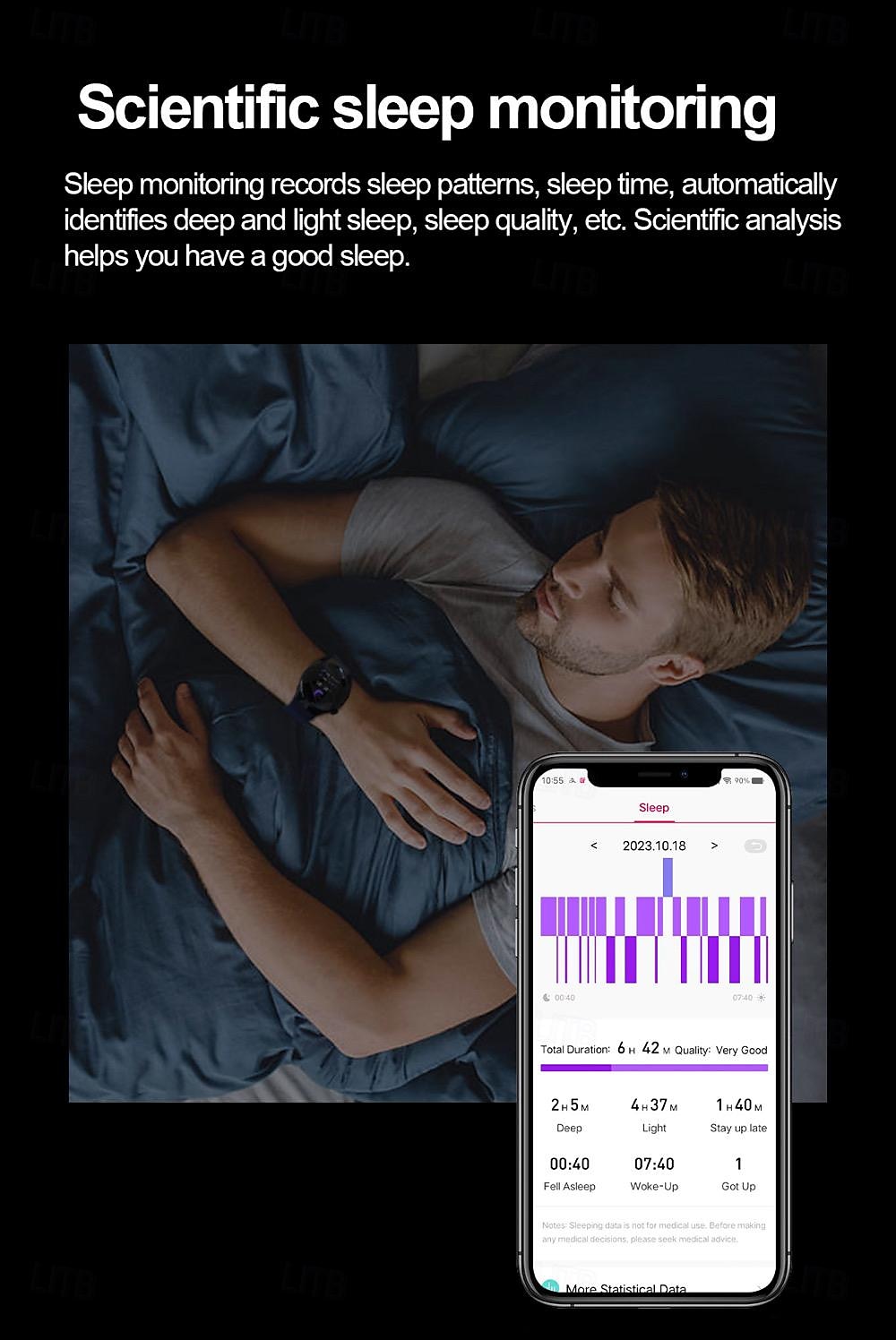 2025年 696 TK26 スマートウォッチ 1.43 インチ スマート·ウォッチ ブルートゥース ECG + PPG 歩数計 着信通知 と互換性があります Android iOS 女性 男性 ハンドフリーコール メッセージ受信通知 IP 67 52mmウォッチケース コレクション – $78.99 –P17