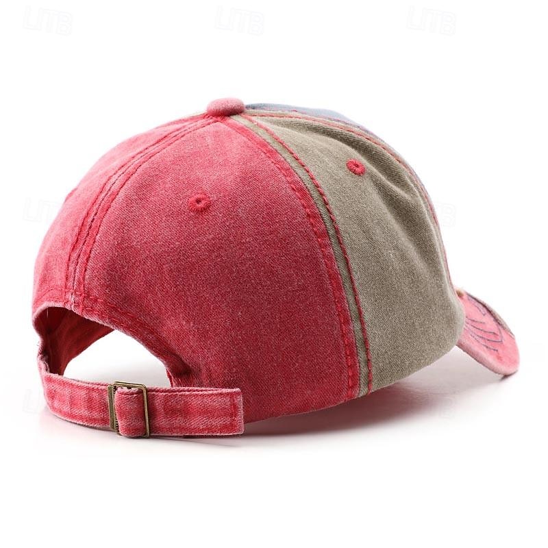 Voor heren Baseballpet Zonnehoed Trucker Hoed Zwart Geel Katoen Lapwerk Geborduurd Modieus Casual Straat Dagelijks Kleurenblok Brief Verstelbaar Zonbescherming Ademend 2025 - $8.99 –P5